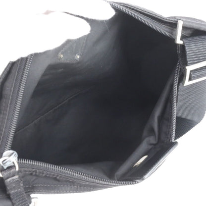 Prada Tessuto Nylon Triangle Logo Leather Shoulder Bag Crossbody Messenger — view 7