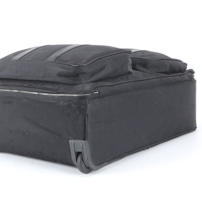 Hermes Acapulco Travel Bag MM Leather Canvas Suitcase Carry Case — view 6