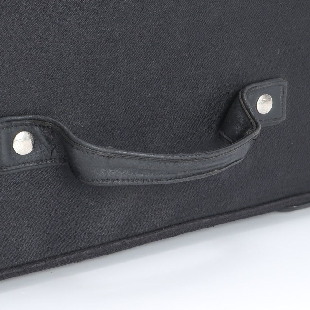 Hermes Acapulco Travel Bag MM Leather Canvas Suitcase Carry Case — view 5