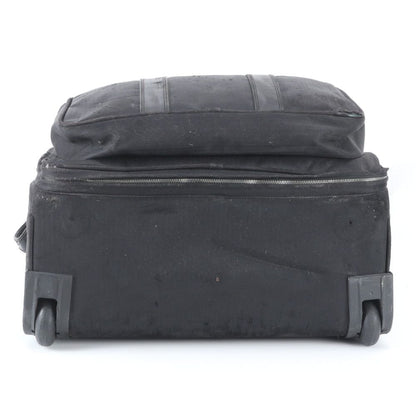 Hermes Acapulco Travel Bag MM Leather Canvas Suitcase Carry Case — view 8