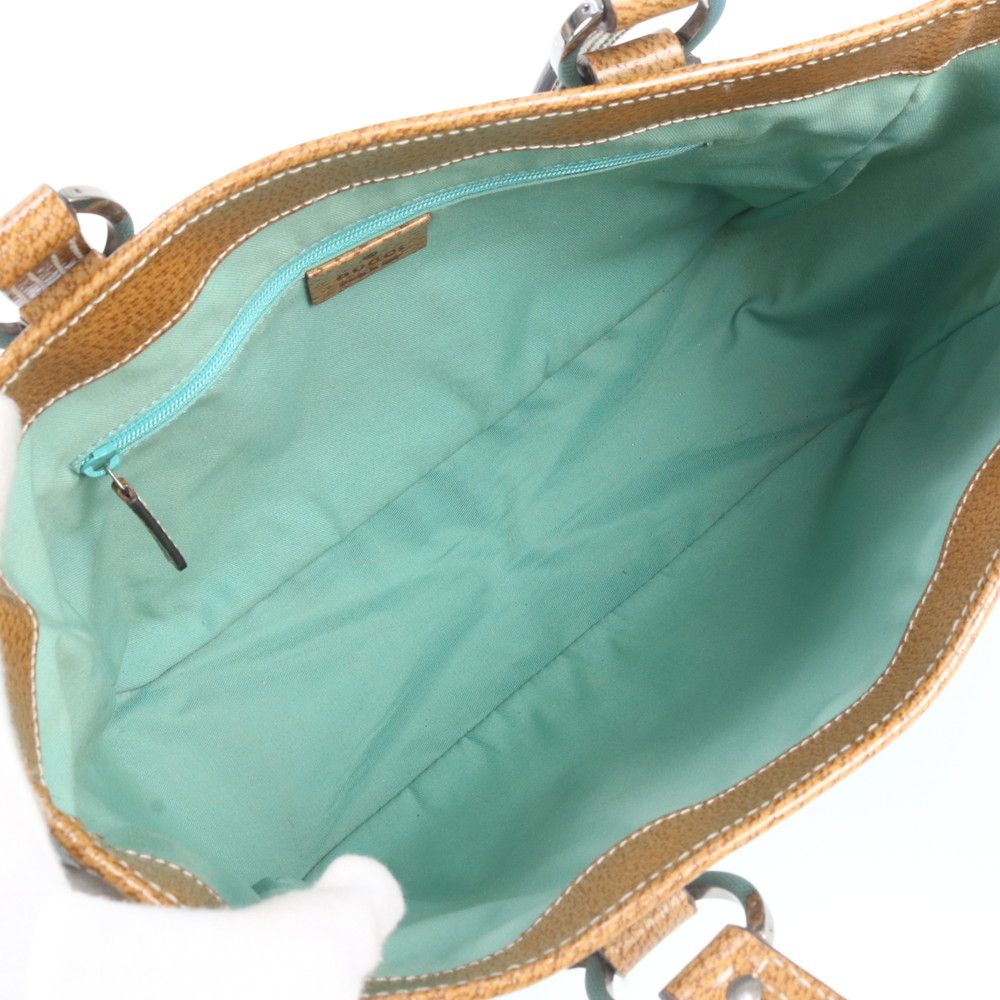 Gucci GG Canvas Leather Tote — view 7