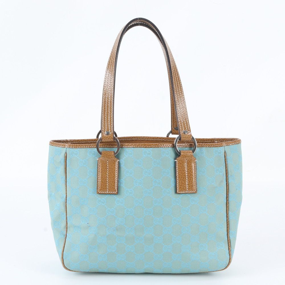 Gucci GG Canvas Leather Tote