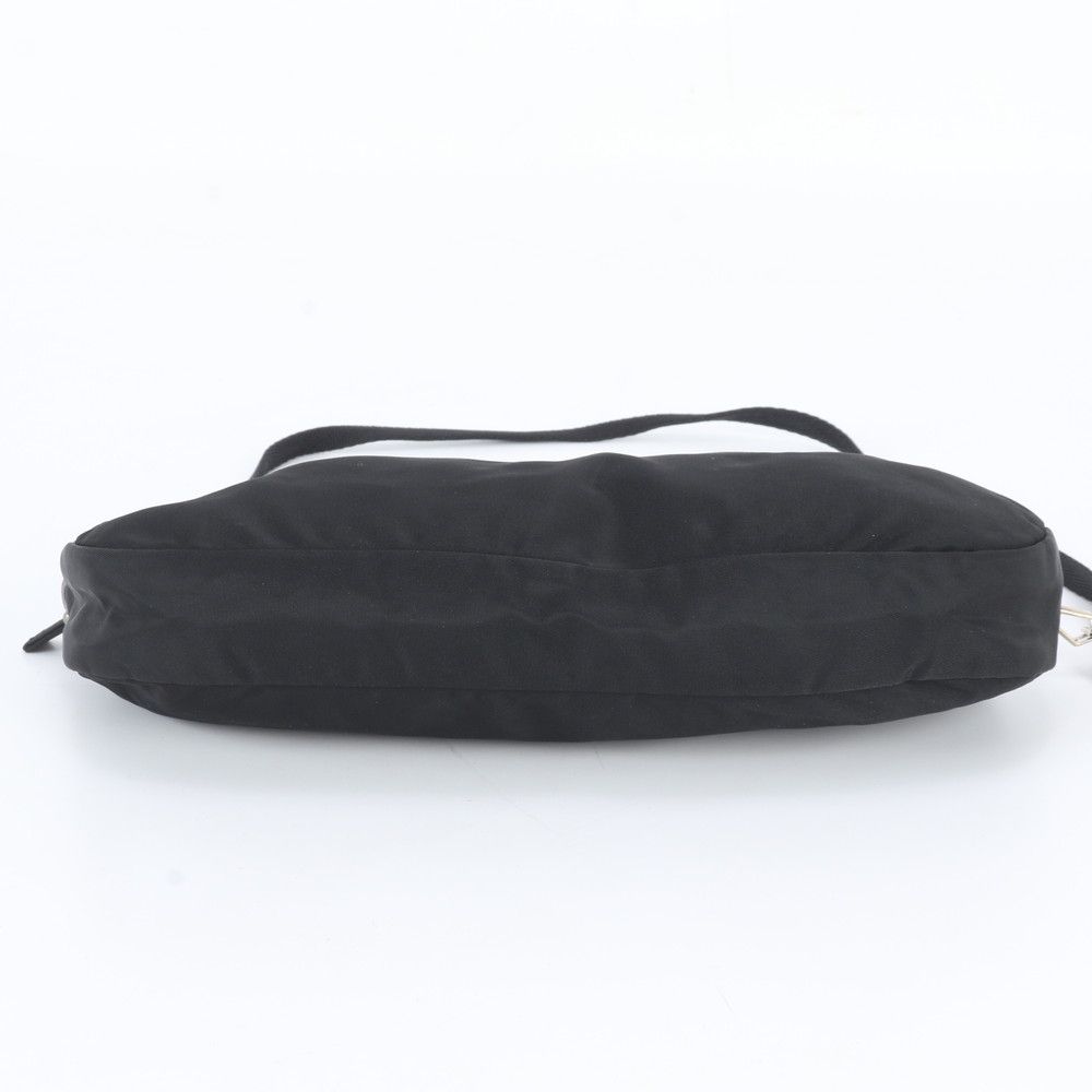 Prada White Tag Tessuto Nylon Triangle Logo Shoulder Bag — view 6