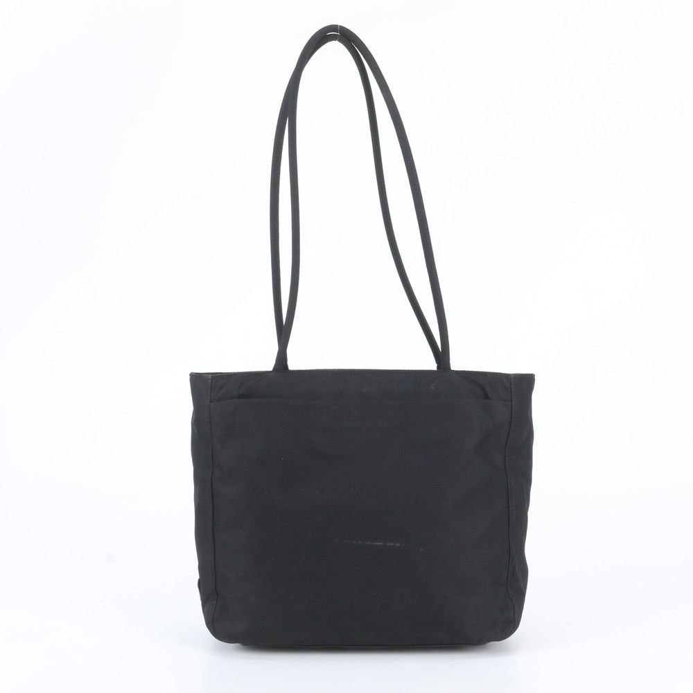 Prada White Tag Tessuto Nylon Triangle Logo Tote — view 3