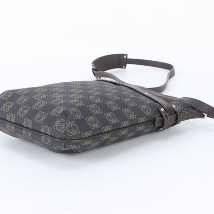 Loewe Anagram Repeat Leather Shoulder Bag Crossbody Brown — view 4