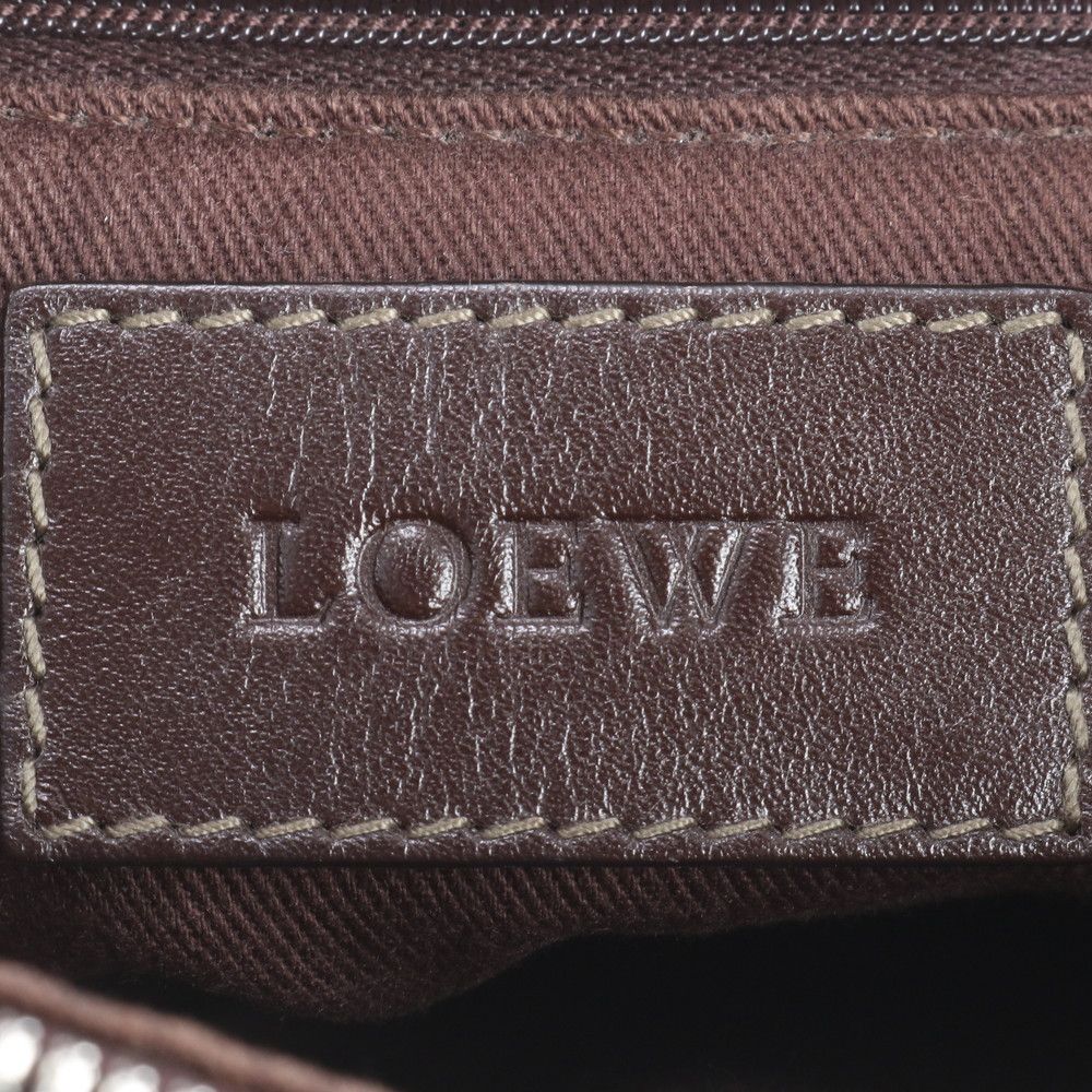 Loewe Anagram Repeat Leather Shoulder Bag Crossbody Brown — view 8