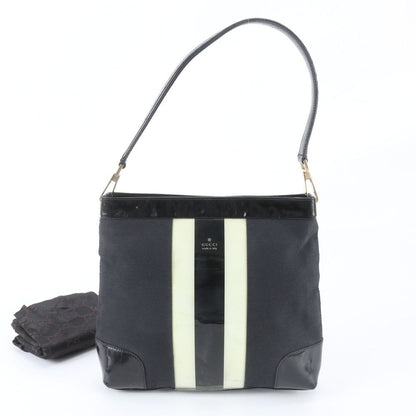 Gucci Leather Shoulder Bag Tote Hand Black