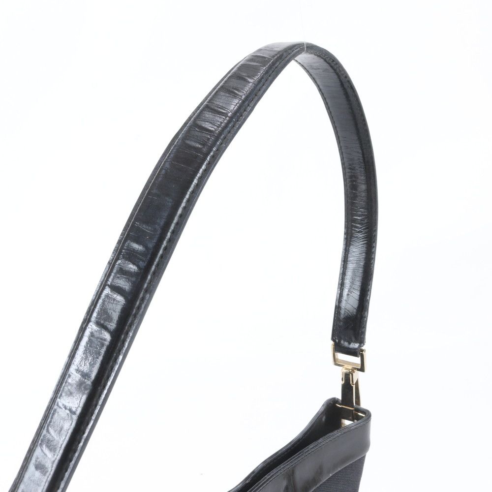 Gucci Leather Shoulder Bag Tote Hand Black — view 2