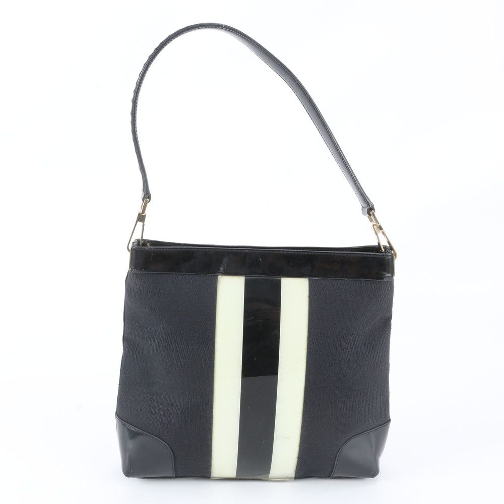 Gucci Leather Shoulder Bag Tote Hand Black — view 3