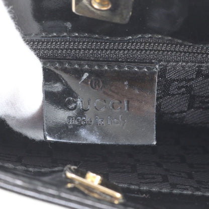 Gucci Leather Shoulder Bag Tote Hand Black — view 8