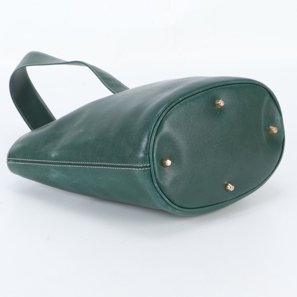 Prada Leather Handbag Green — view 5