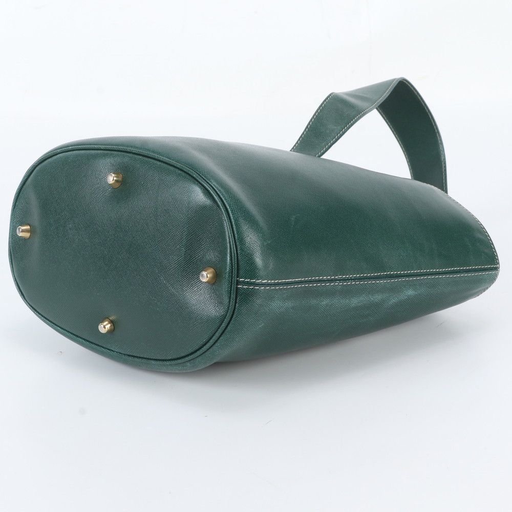 Prada Leather Handbag Green — view 4