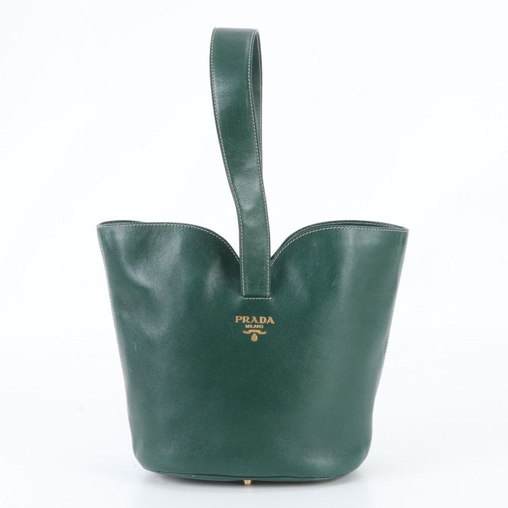 Prada Leather Handbag Green
