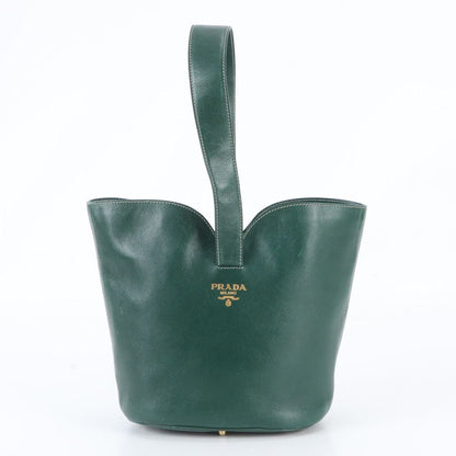 Prada Leather Handbag Green