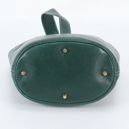Prada Leather Handbag Green — view 6