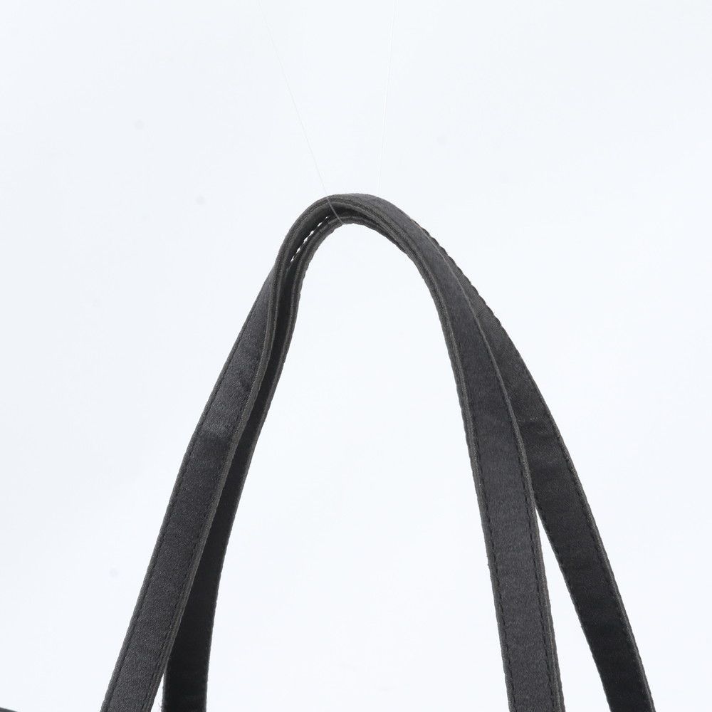 Prada White Tag Tessuto Nylon Triangle Logo Leather Tote Shoulder Business — view 2
