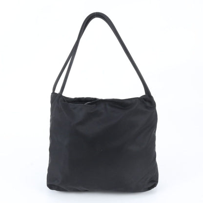 Prada Tessuto Nylon Triangle Logo Tote Shoulder Hand Black — view 3