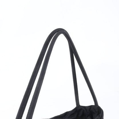 Prada Tessuto Nylon Triangle Logo Tote Shoulder Hand Black — view 2
