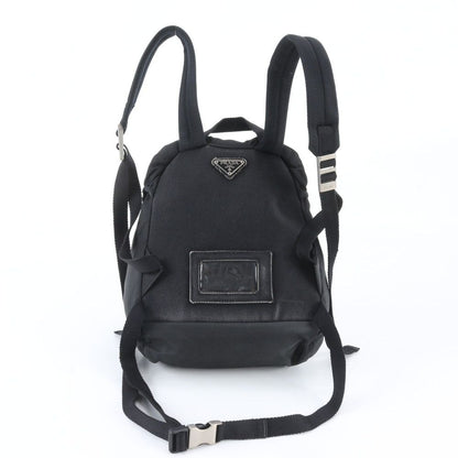 Prada Tessuto Nylon Triangle Logo Backpack Black — view 3