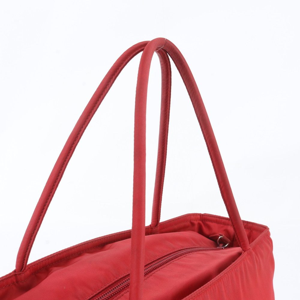 Prada Tessuto Nylon Triangle Logo Handbag Tote — view 2