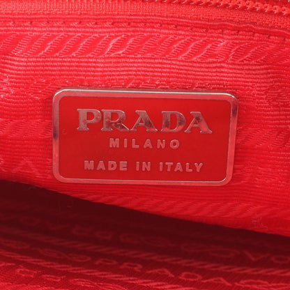 Prada Tessuto Nylon Triangle Logo Handbag Tote — view 8