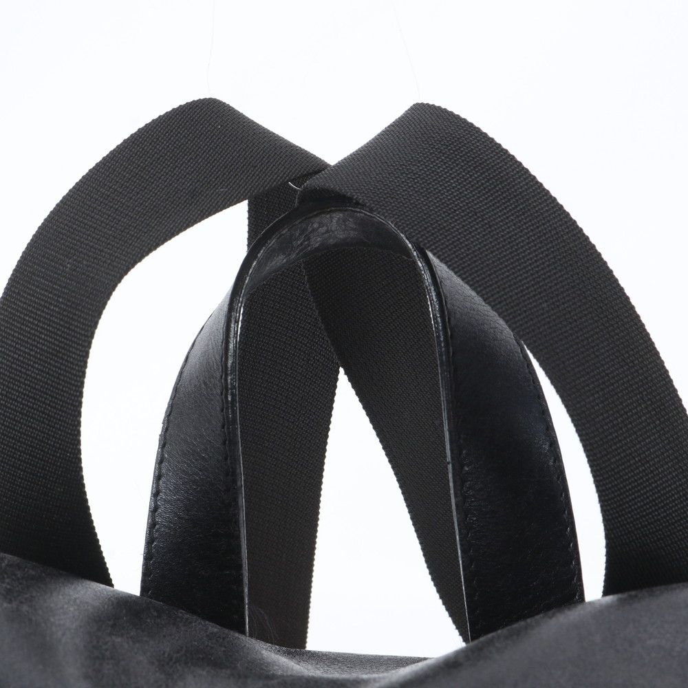 Gucci Leather Nylon Backpack Shoulder Bag — view 2