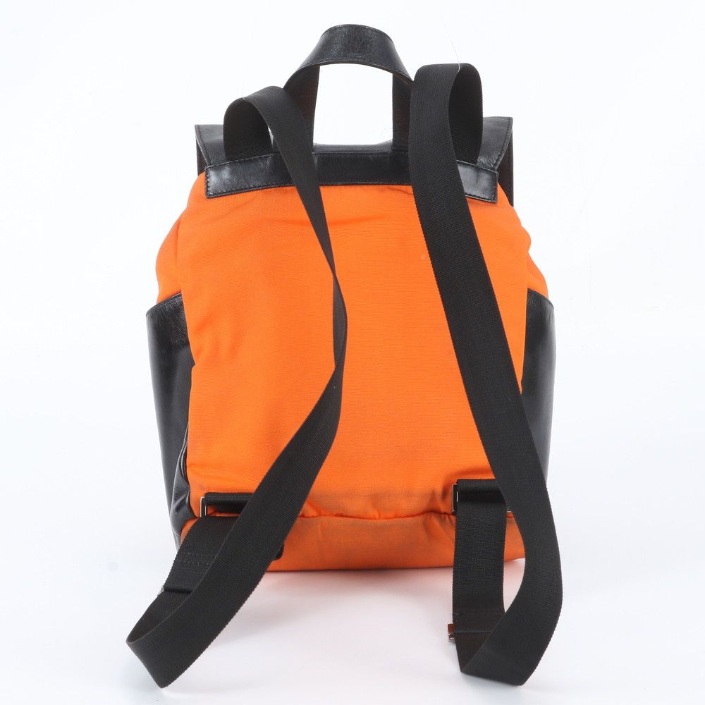 Gucci Leather Nylon Backpack Shoulder Bag — view 3