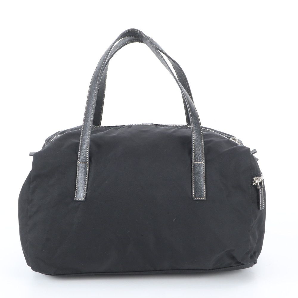Prada Tessuto Nylon Saffiano Leather Tote — view 3