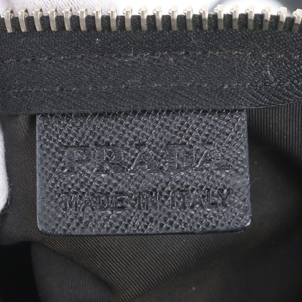 Prada Tessuto Nylon Saffiano Leather Tote — view 8
