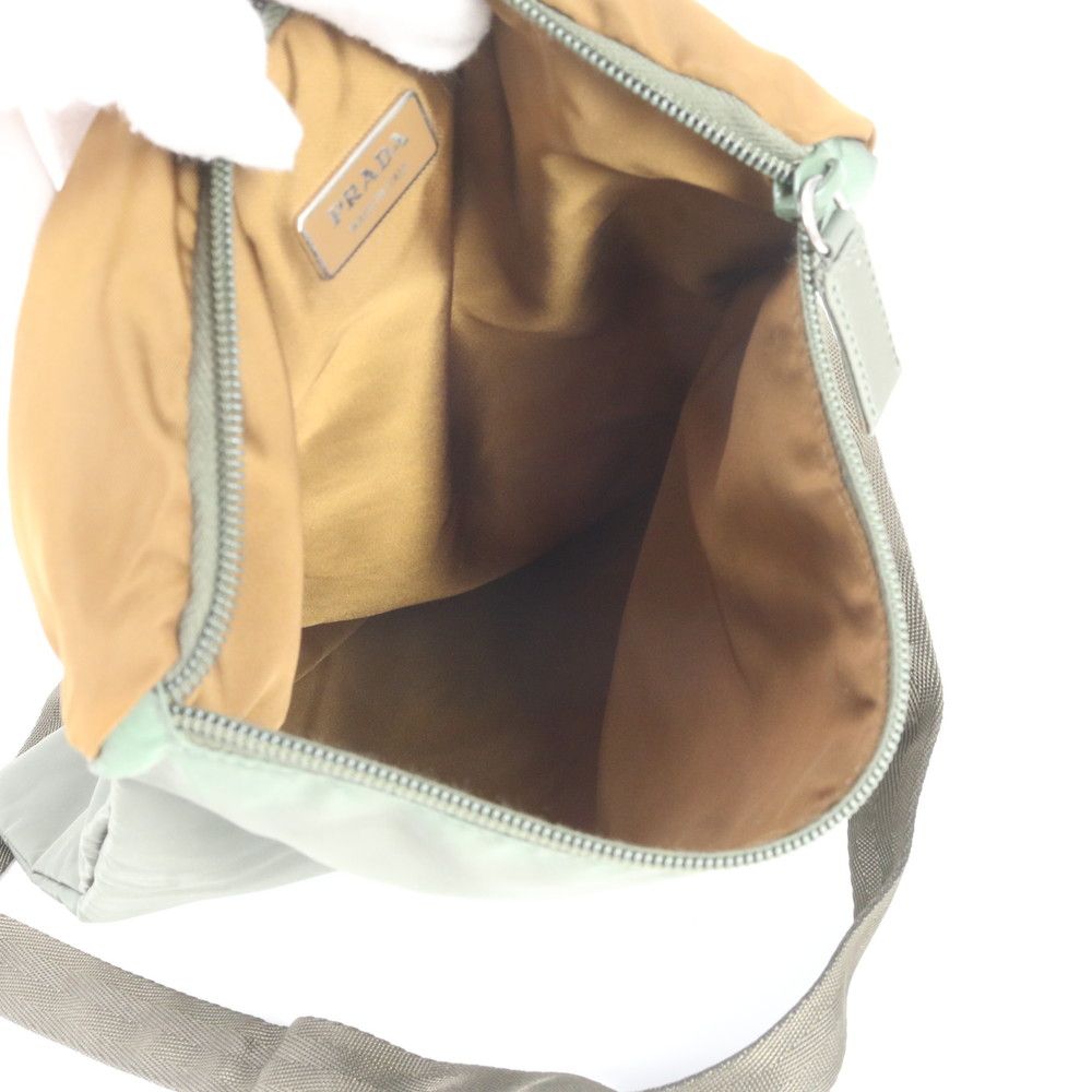 Prada White Tag Tessuto Nylon Triangle Logo Shoulder Bag Crossbody Messenger — view 7