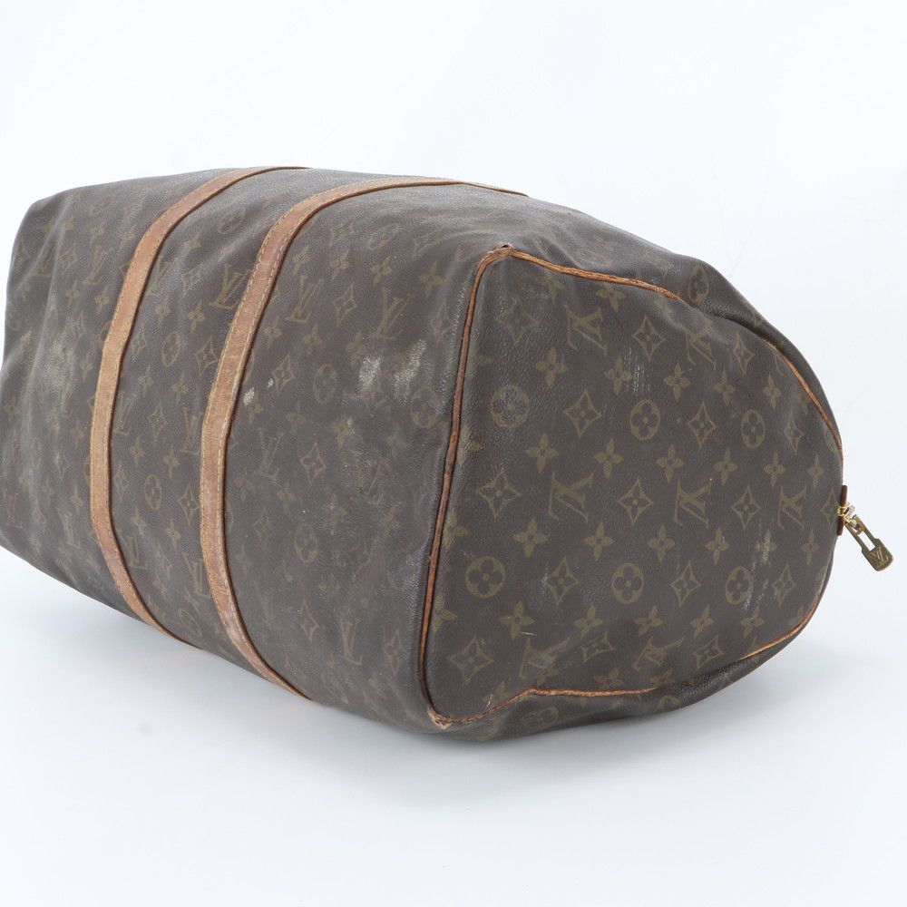 Louis Vuitton Monogram Keepall 50 Leather Boston Bag Tote Travel — view 4