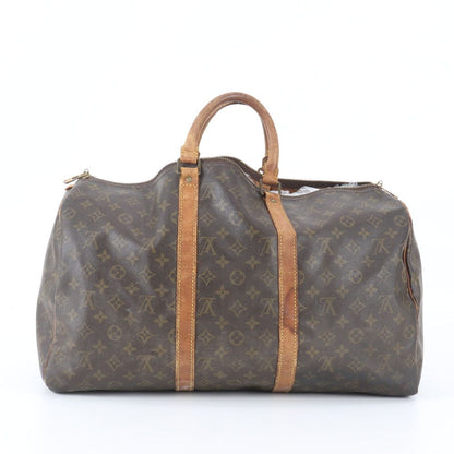 Louis Vuitton Monogram Keepall 50 Leather Boston Bag Tote Travel — view 3