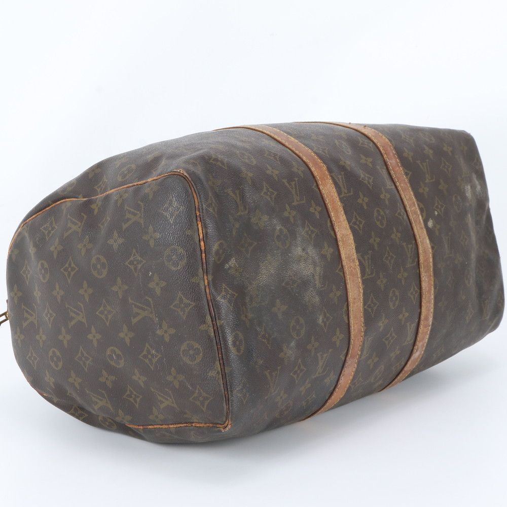 Louis Vuitton Monogram Keepall 50 Leather Boston Bag Tote Travel — view 5