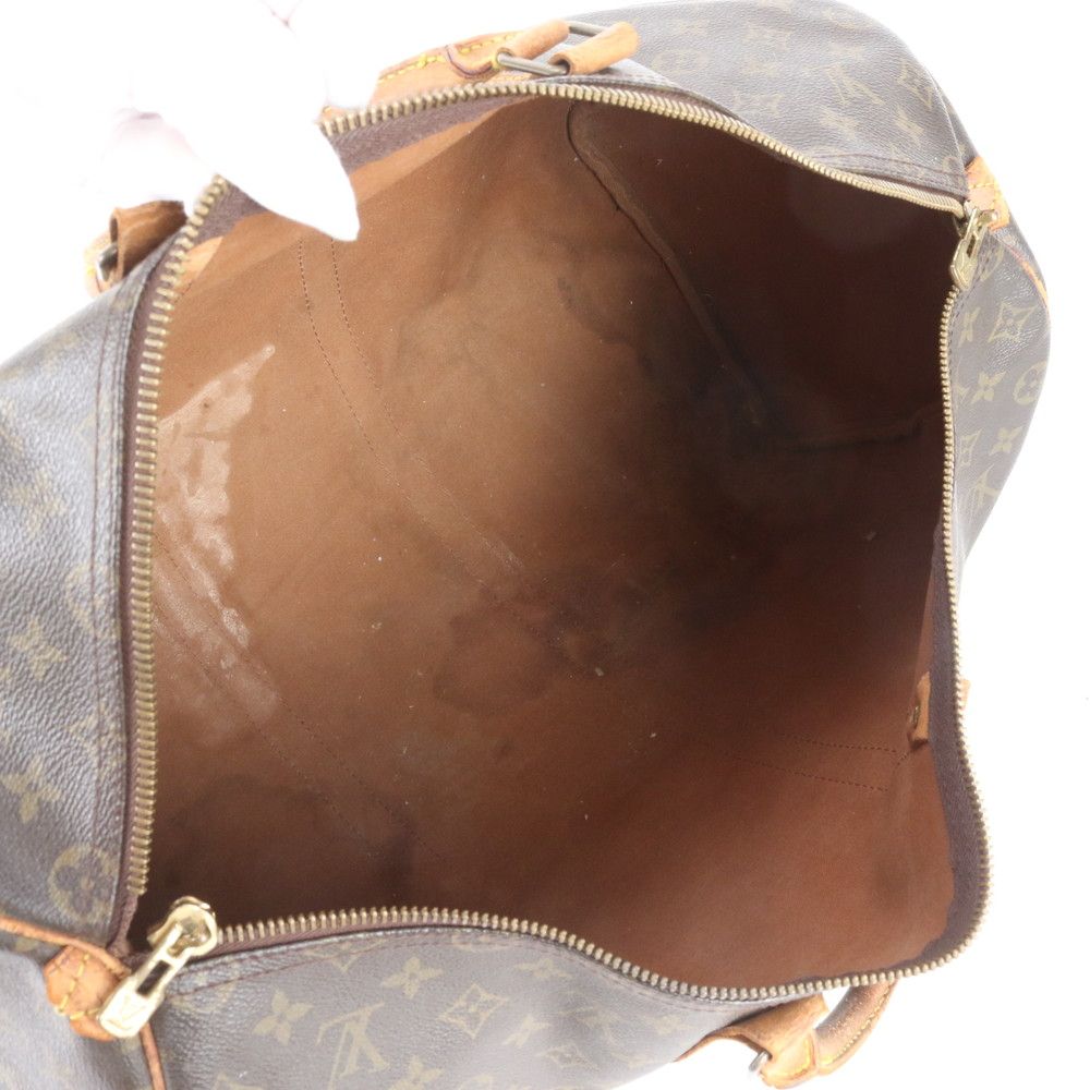 Louis Vuitton Monogram Keepall 50 Leather Boston Bag Tote Travel — view 7