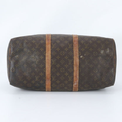 Louis Vuitton Monogram Keepall 50 Leather Boston Bag Tote Travel — view 6