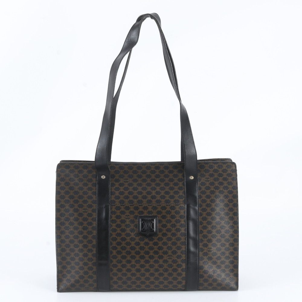 Celine Macadam 1 Leather Tote Shoulder