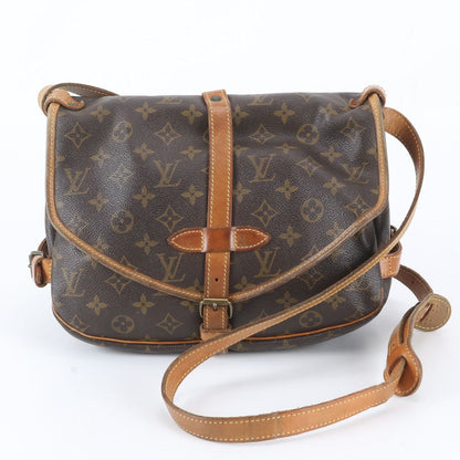 Louis Vuitton Monogram Saumur 30 Leather Shoulder Bag Crossbody Messenger