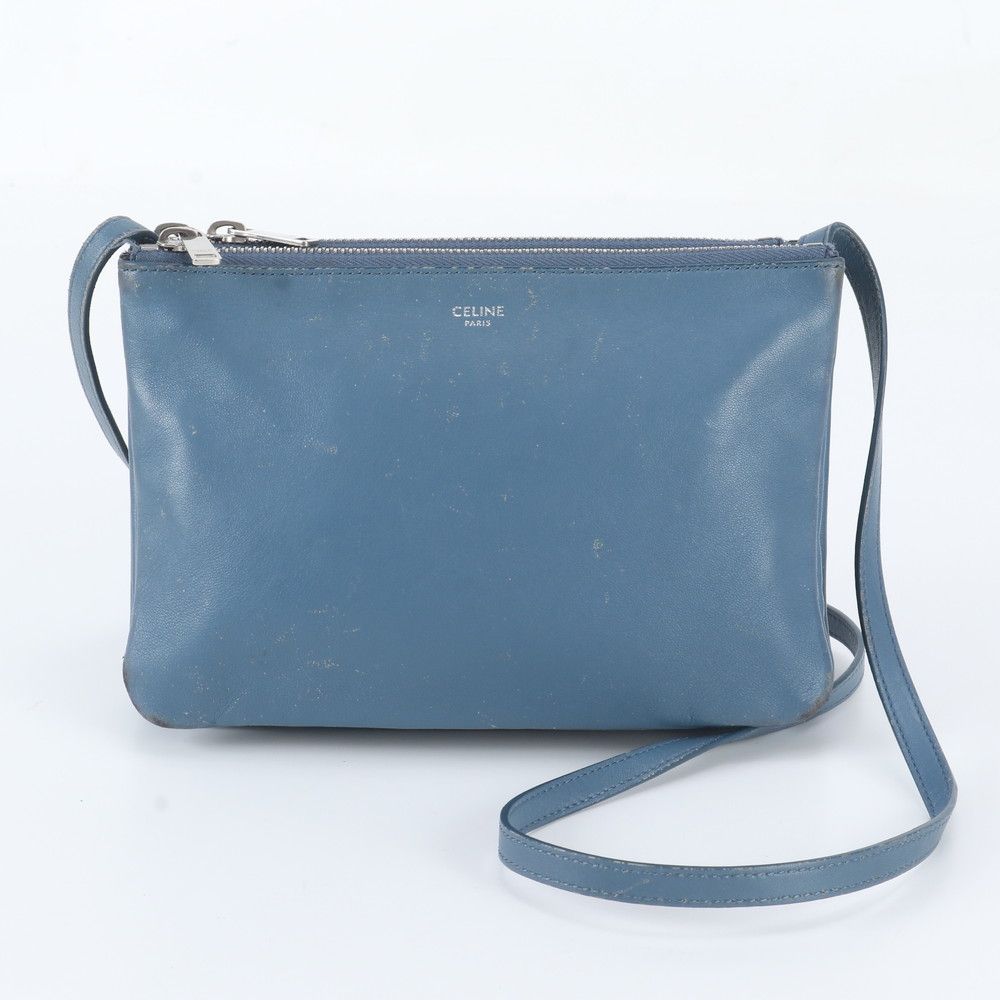 Celine Trio Leather Shoulder Bag