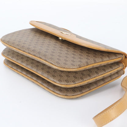 Gucci Vintage Micro GG Leather Shoulder Bag Tote Brown — view 4