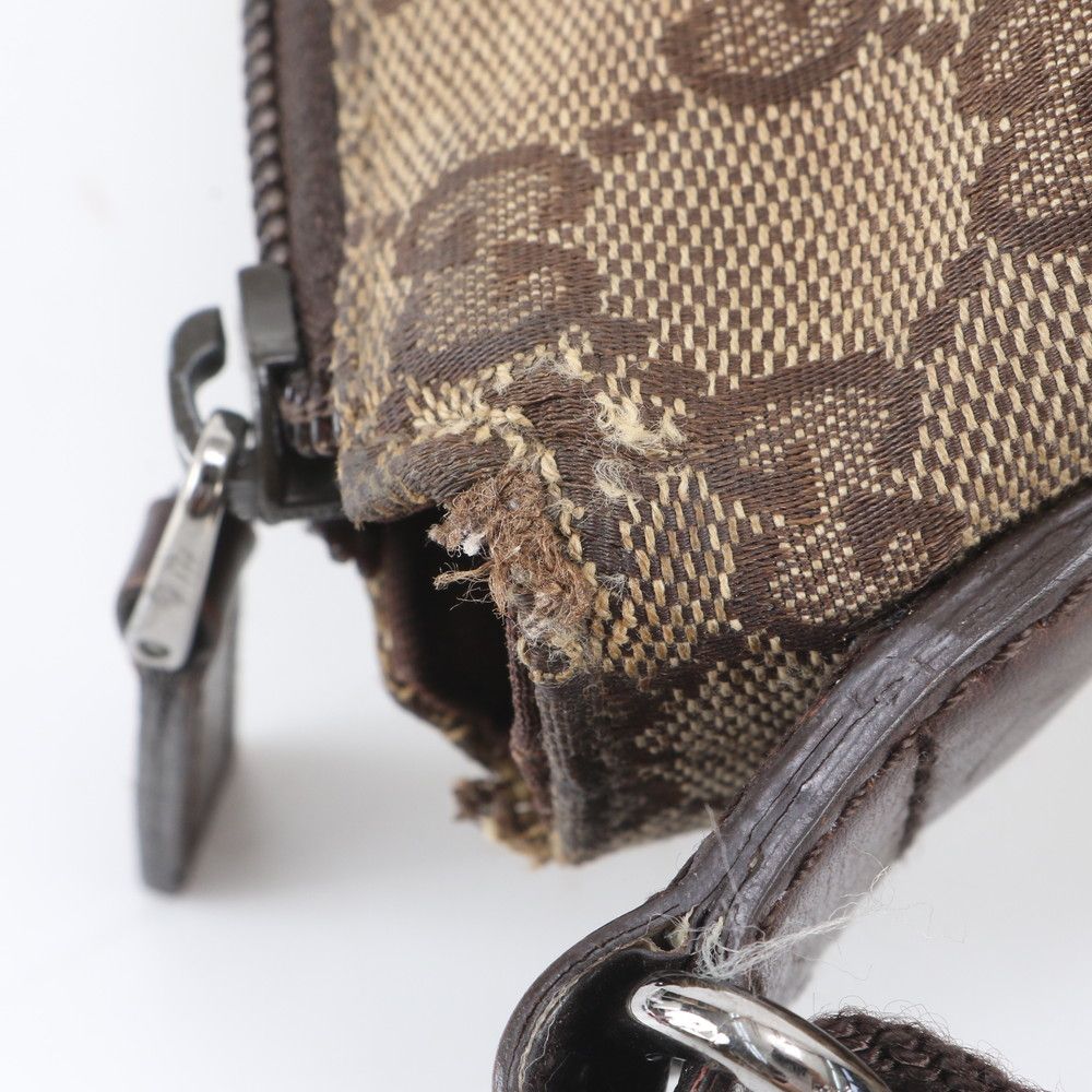 Gucci GG Canvas Leather Shoulder Bag Crossbody Messenger Business — view 8
