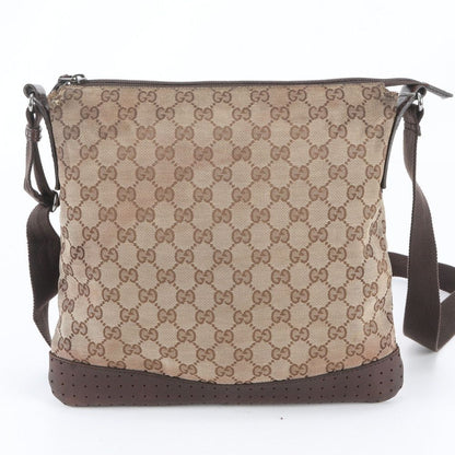 Gucci GG Canvas Leather Shoulder Bag Crossbody Messenger Business — view 3