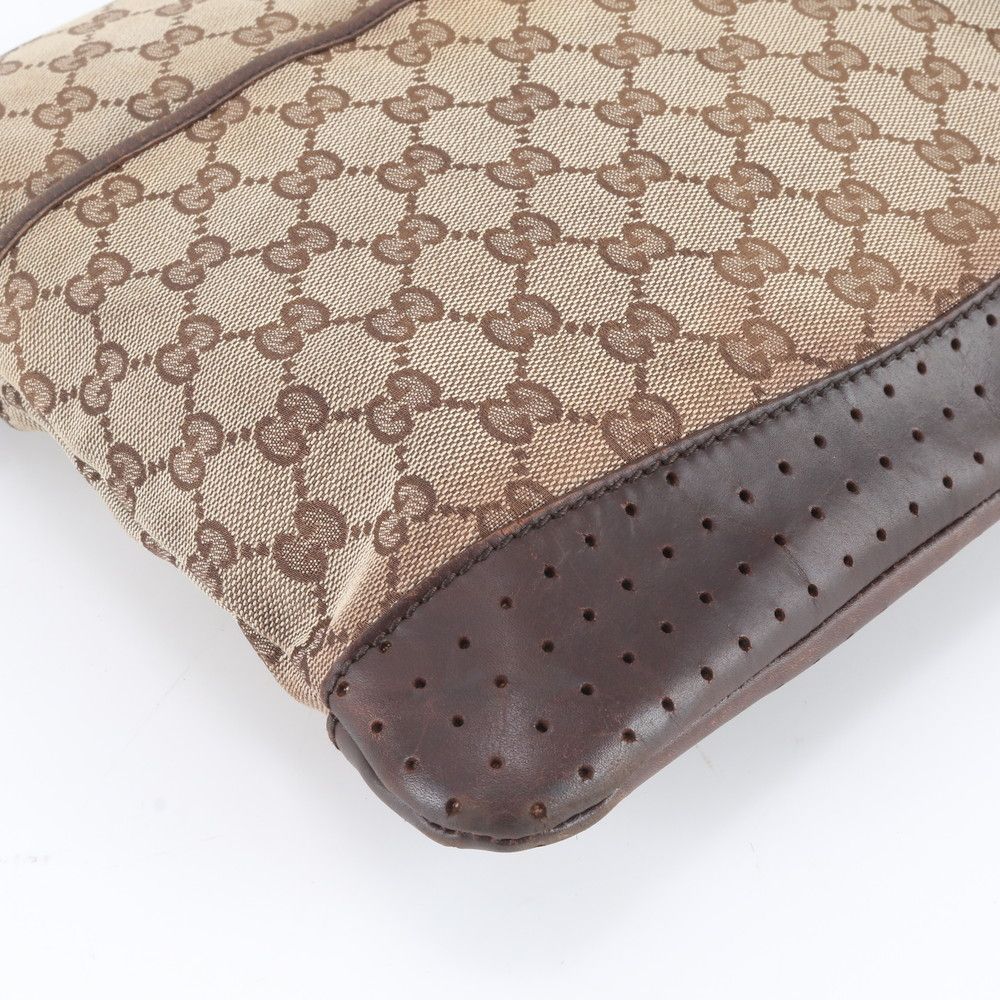 Gucci GG Canvas Leather Shoulder Bag Crossbody Messenger Business — view 5
