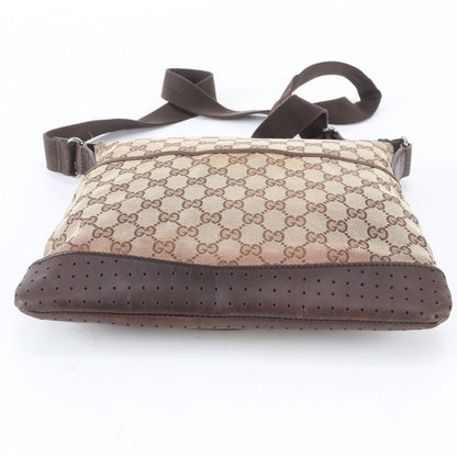 Gucci GG Canvas Leather Shoulder Bag Crossbody Messenger Business — view 6