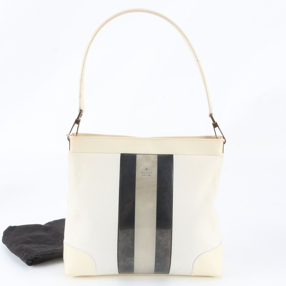 Gucci Leather Shoulder Bag Tote Hand Gold