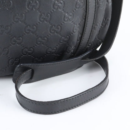 Gucci Guccissima Abbey Leather Shoulder Bag Crossbody Black — view 2