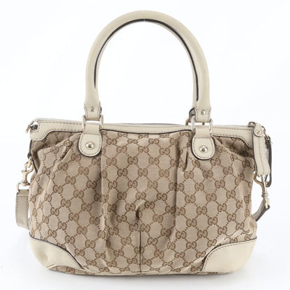Gucci GG Canvas Sukey Leather 2-Way Shoulder Bag Crossbody — view 4