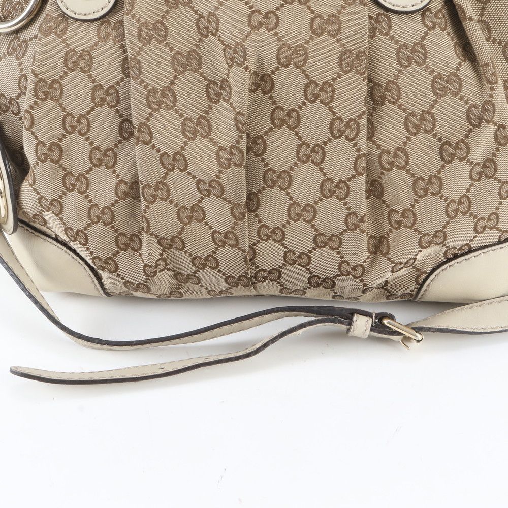 Gucci GG Canvas Sukey Leather 2-Way Shoulder Bag Crossbody — view 3