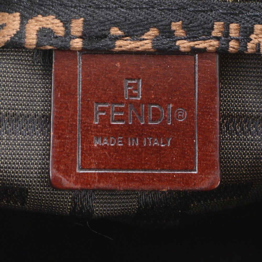 Fendi Zucca Leather Canvas Tote Shoulder Business — view 8