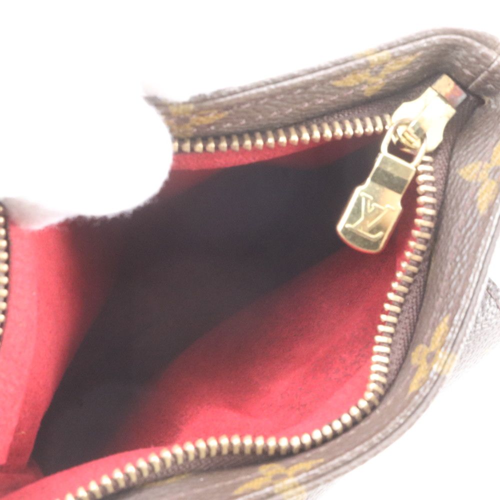 Louis Vuitton Monogram Partition Leather Pouch Clutch Mini Bag — view 7