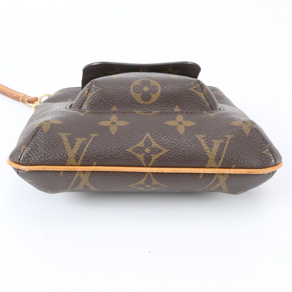 Louis Vuitton Monogram Partition Leather Pouch Clutch Mini Bag — view 5